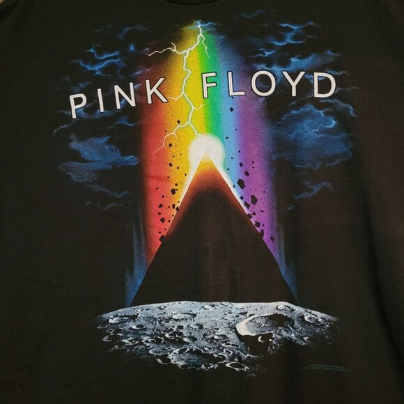Liquid Blue T Shirt Mens 3XL Pink Floyd Dark Side Of The Moon Black Stretch - Picture 2 of 9